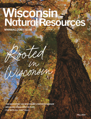 Cover of the Fall 2023 Wisconsin Natural Resources Magazine.