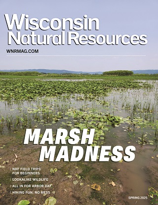 Cover of the Spring 2025 issue of the Wisconsin Natural Resources magazine.