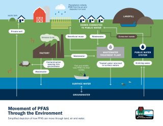 Movement of PFAS through the environment
