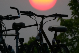 Bikes in Sunset