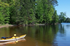 Kayak on the shore