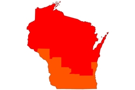 Overview map of poison hemlock classification in WI
