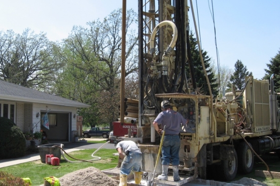 Well compensation work.  Drilling a private well.
