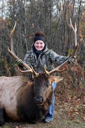hunter with elk