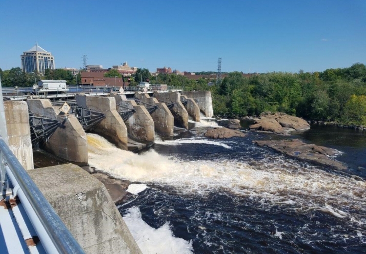 Wausau Dam on the Wisconsin River