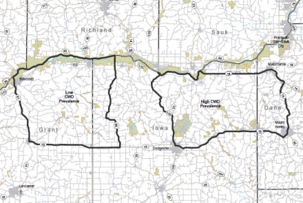 Map of the SWCWD study area