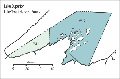 Lake trout harvest zones