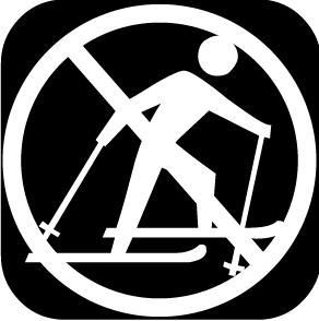 no skiing icon