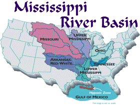 mississippi river tributaries map