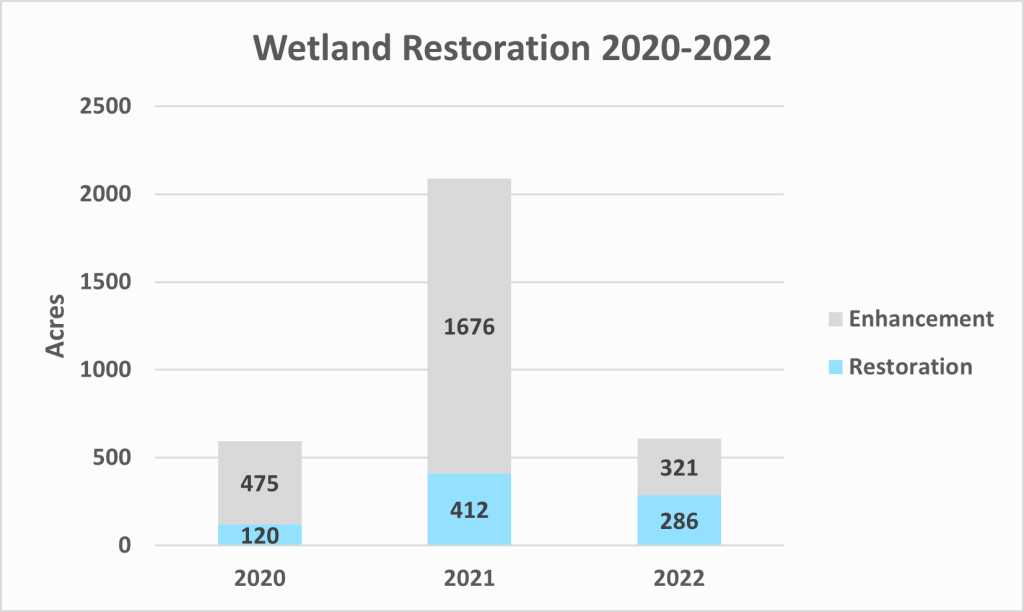 Wetland Restoration 2020-22 Table