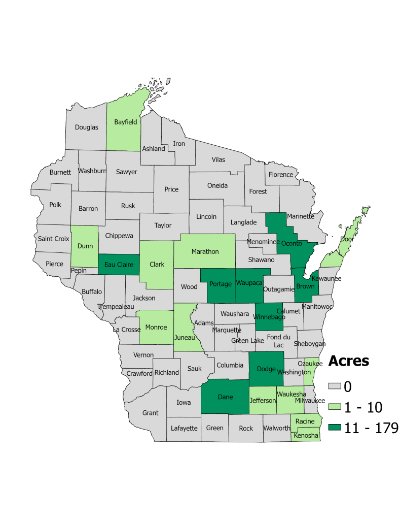 Wetland Restoration Acres 2023-2025