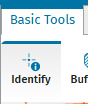 Screenshot of 'Identify' tool icon.