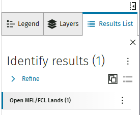 Screenshot of the 'Results List' tab.