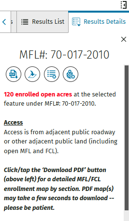 Screenshot of full details in 'Results Details' tab.