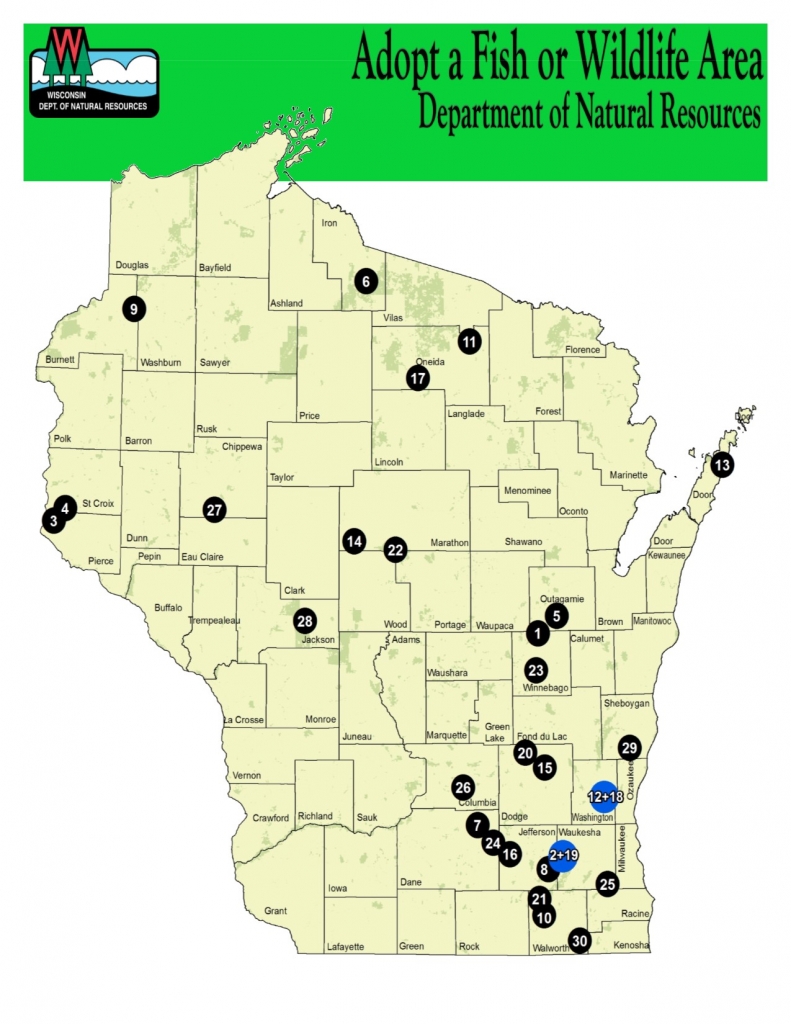 adopt a fish or wildlife area map