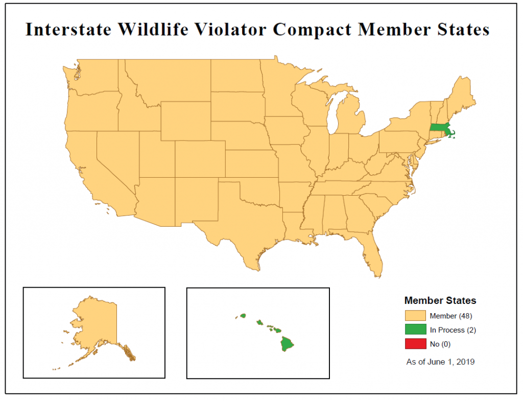 Wildlife Violator Compact map