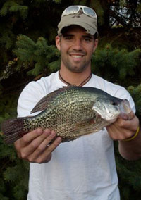 crappie in hand