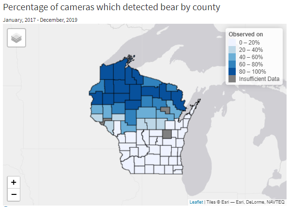 Bears views by County