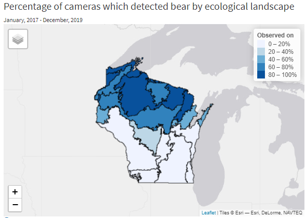Bears views by ecological Landscape