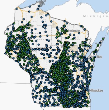 Wisconsin's Groundwater Withdrawal Locations