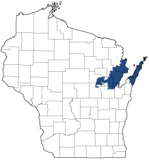 Northern Lake Michigan Coastal Ecological Landscape Map