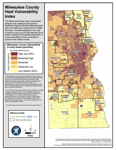 Milwaukee County Heat Vulnerability Index