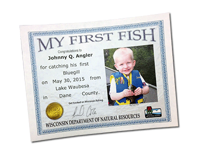 My first fish certificate