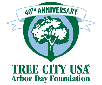 The logo of Tree City USA, celebrating the program's 40th anniversary.