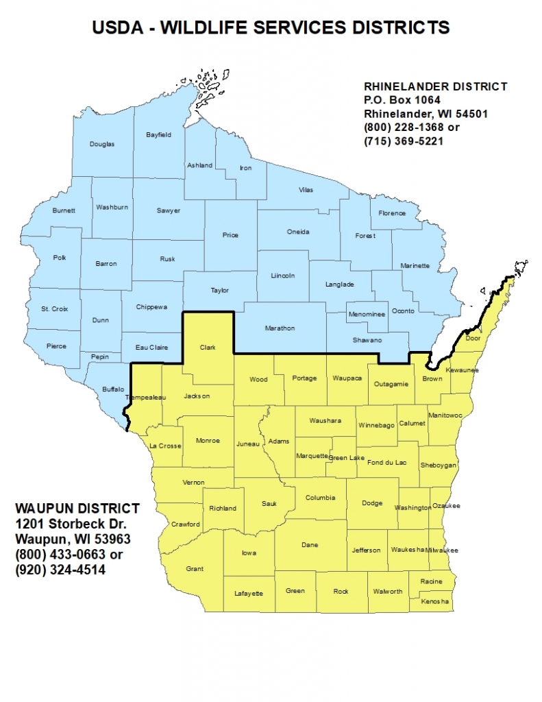 USDA WS District Map