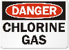 Danger! Chlorine gas.
