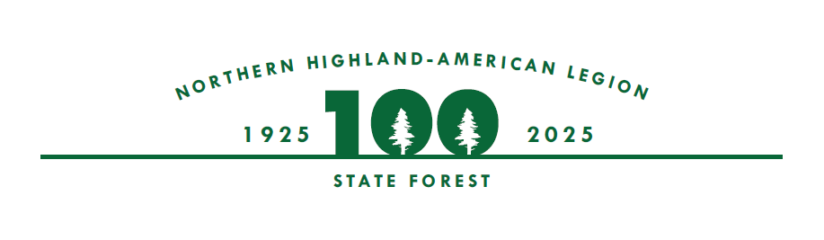 A graphic reading "Northern Highland-American Legion State Forest: 1925-2025."