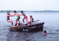 Waterways recreation - swim raft