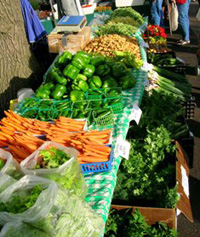Vegetables at local farmer's market